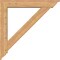 Ekena Millwork Traditional Traditional Smooth Bracket w/ Offset Brace, Western Red Cedar, 7 1/2"W x 46"D x 46"H BKT0806X46X46TRA01SWR - alternate 2